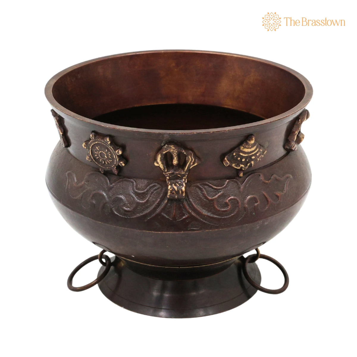 Brass Décor Bowl Bowls Pittal Ka Katora With Stand – Handcrafted Traditional Vessel for Home Décor, Puja &amp; Gifting 5 Inch 2