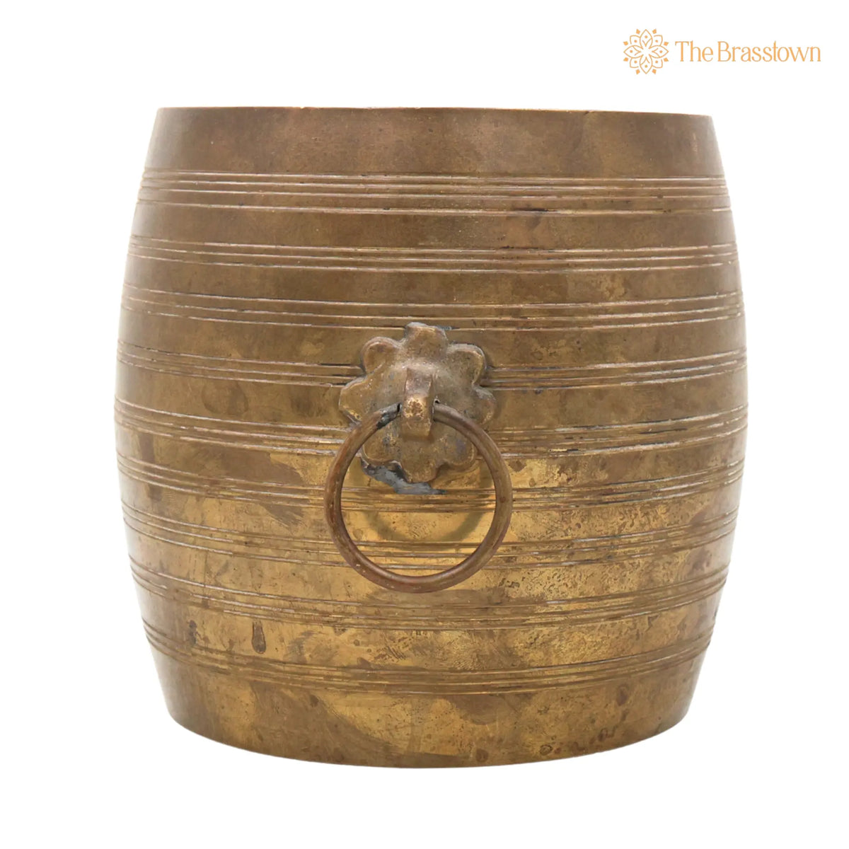 Brass Antique Planter Pot – Handcrafted Pots, Pittal Ka Katora, Brass Antiques for Home Décor, Puja &amp; Gifting 6.5 Inch 2