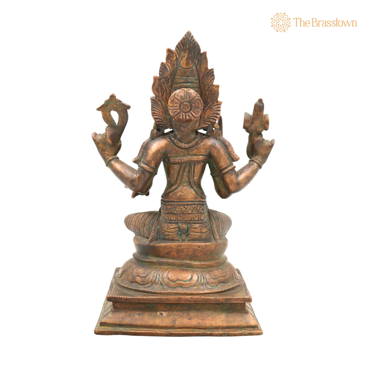 Handcrafted Bronze Mariyamman Idol – Panchaloha Mariamma Murti, South Indian Chola Art Goddess Statue for Pooja, Temple 10.5 Inch 4