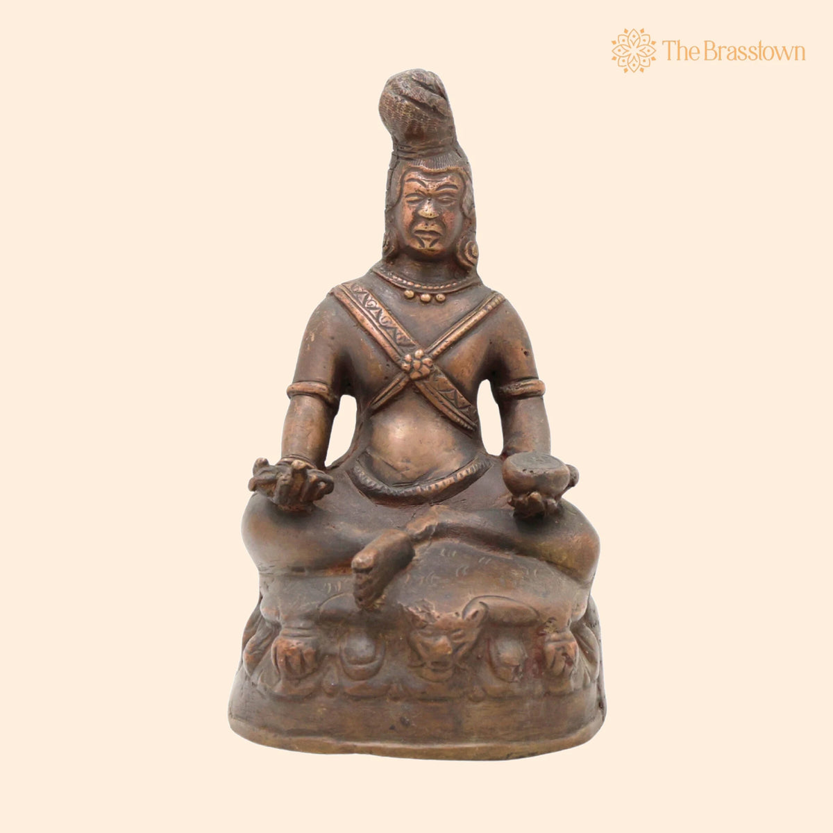 Brass Antique Bhuddhist Idol – Handcrafted Traditional Showpiece for Home Décor &amp; Gifting 7 Inch 1