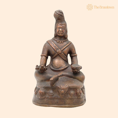 Brass Antique Bhuddhist Idol – Handcrafted Traditional Showpiece for Home Décor &amp; Gifting 7 Inch 1