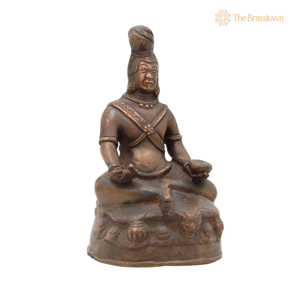 Brass Antique Bhuddhist Idol – Handcrafted Traditional Showpiece for Home Décor &amp; Gifting 7 Inch 2