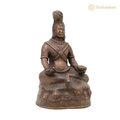 Brass Antique Bhuddhist Idol – Handcrafted Traditional Showpiece for Home Décor &amp; Gifting 7 Inch 2