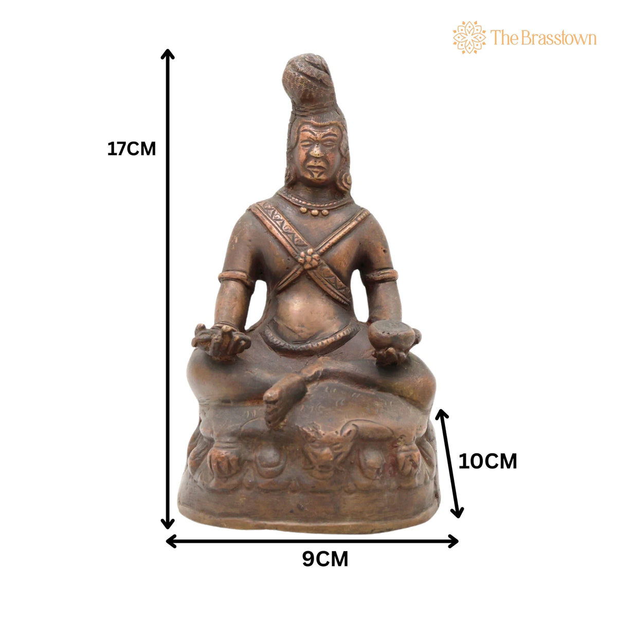 Brass Antique Bhuddhist Idol – Handcrafted Traditional Showpiece for Home Décor &amp; Gifting 7 Inch 5