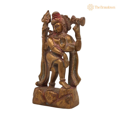 Brass Shiva Idol – Mahadev Murti, Shankar Statue, Bholenath Vigraha for Pooja, Home Décor &amp; Gifts, Handcrafted Peetal Shiva Murti 6 Inch 3