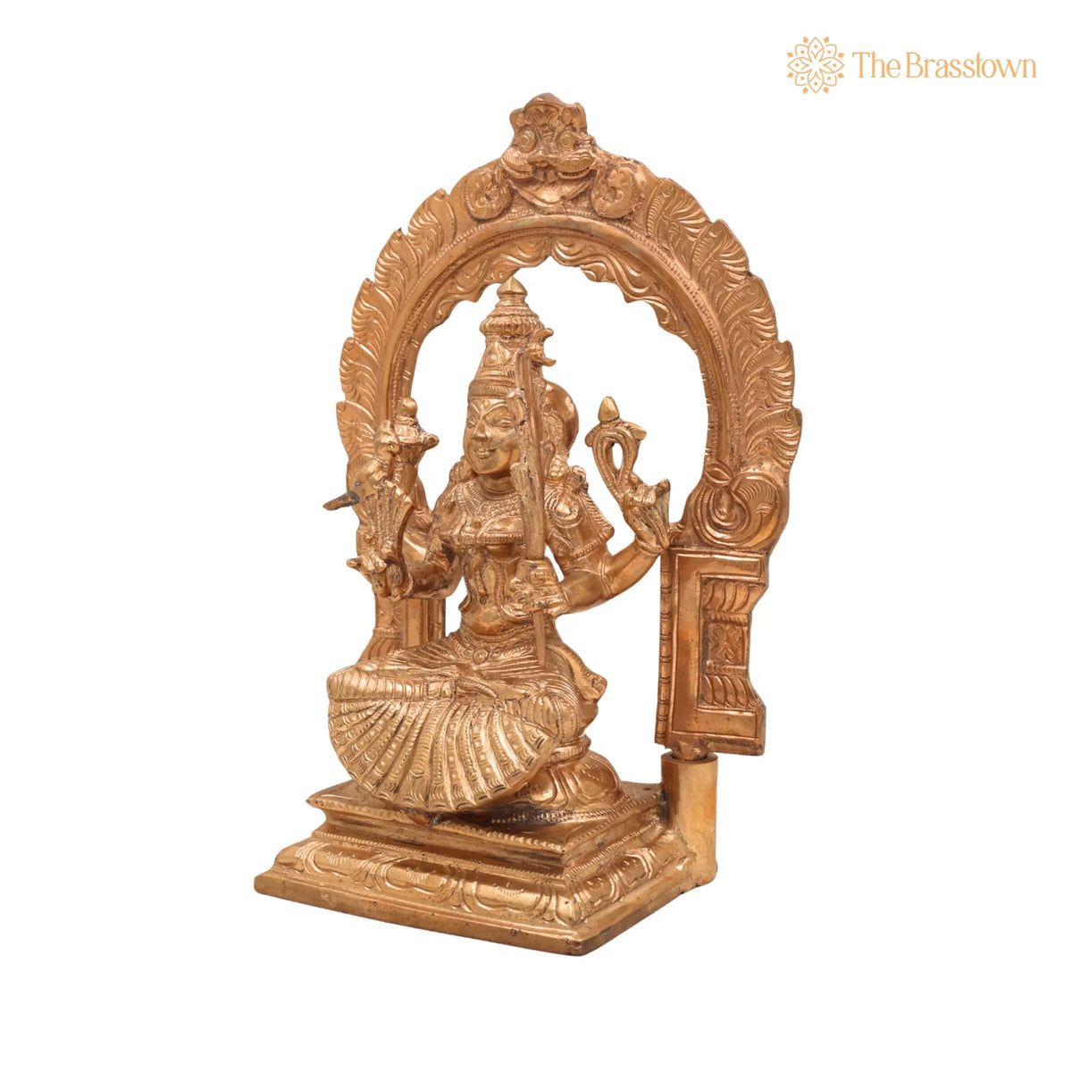 Handcrafted Bronze Raja Rajeshwari / Kamakshi Amman Idol for Puja, Home Mandir &amp; Décor 10 Inch 3