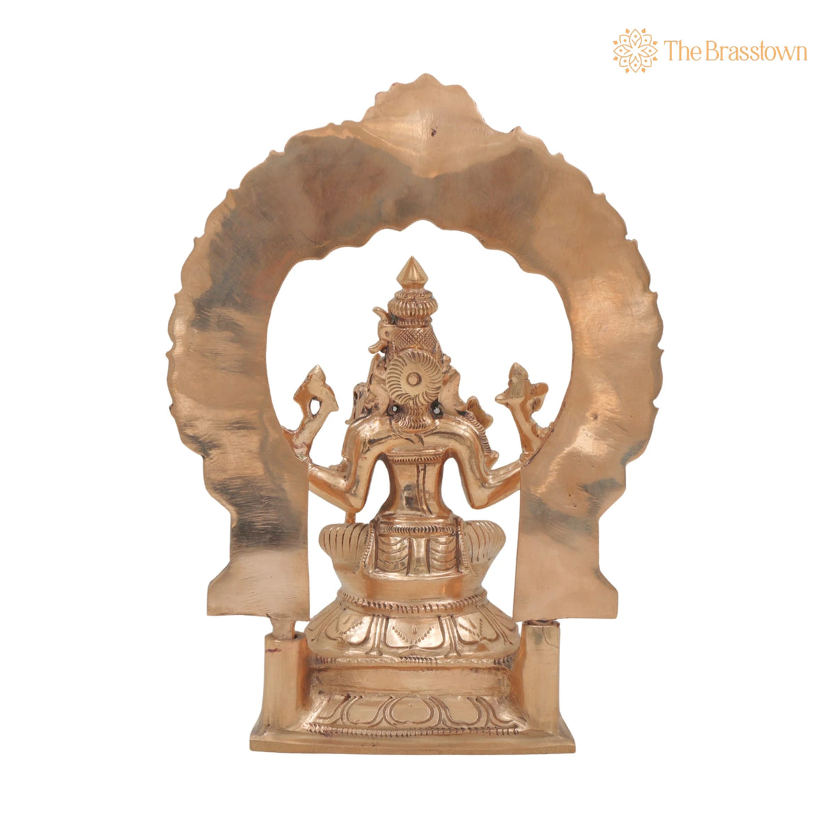 Handcrafted Bronze Raja Rajeshwari / Kamakshi Amman Idol for Puja, Home Mandir &amp; Décor 10 Inch 4