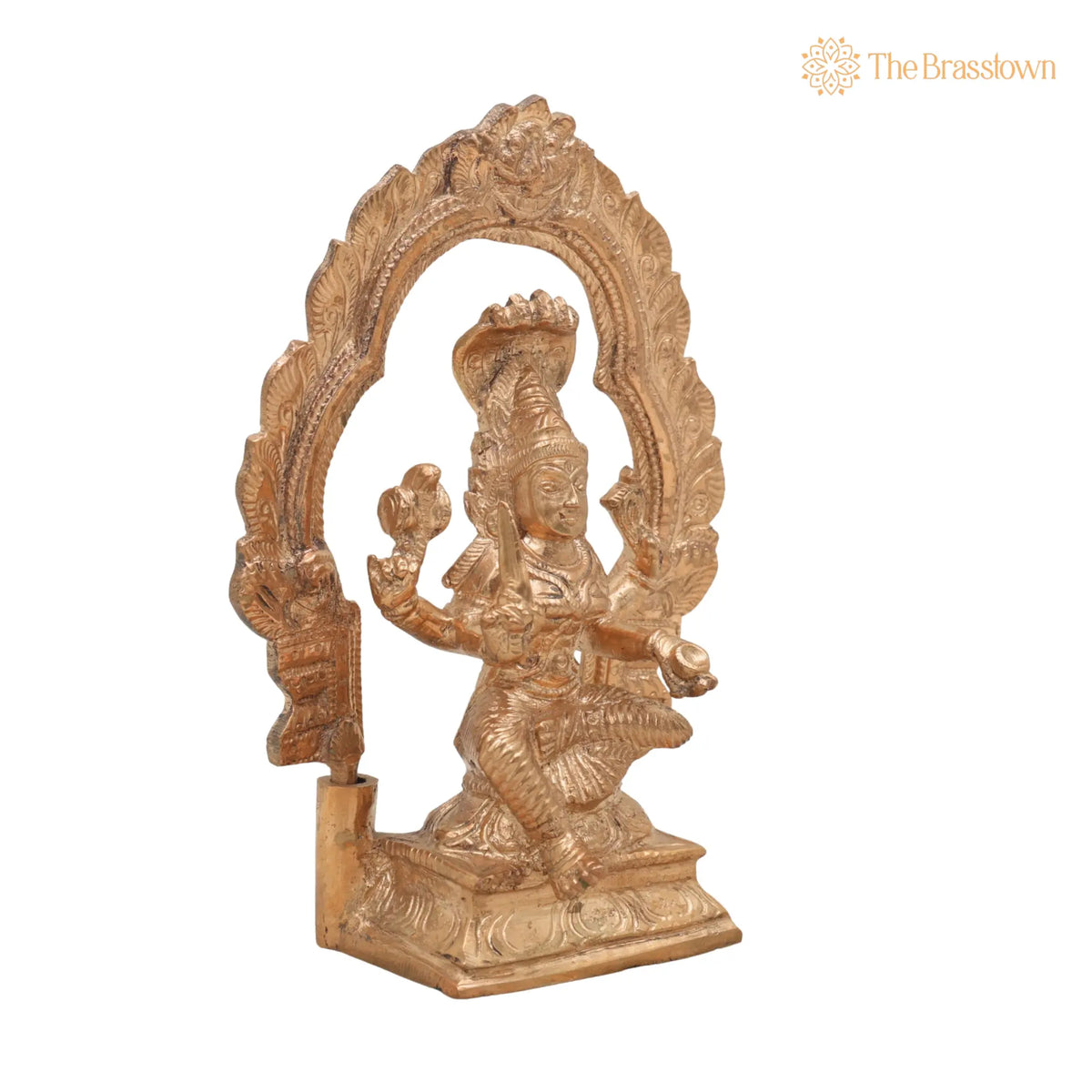 Handmade Bronze Mariyamman Idol – Panchaloha Murti of Mariamma, Mariatha, Angalamman, Aadi Mariamman for Pooja 6.5 Inch 2