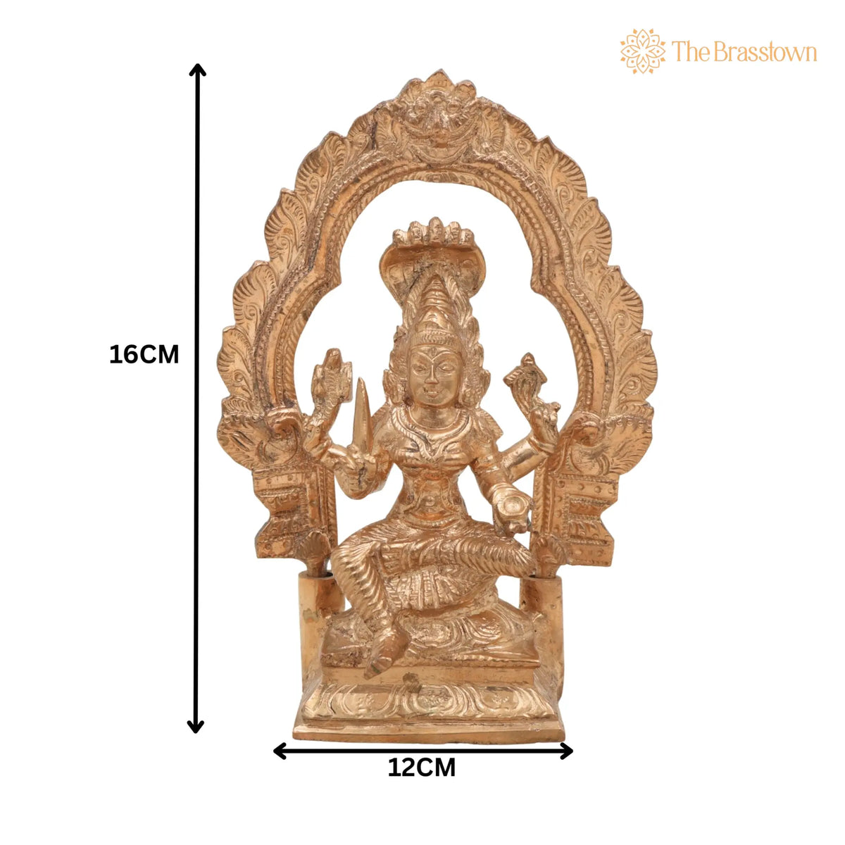 Handmade Bronze Mariyamman Idol – Panchaloha Murti of Mariamma, Mariatha, Angalamman, Aadi Mariamman for Pooja 6.5 Inch 5