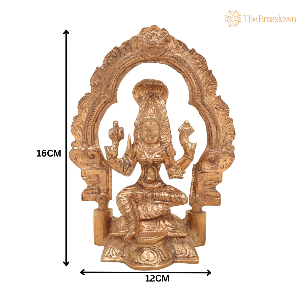 Handcrafted Bronze Mariamman Idol – Panchaloha Goddess Statue for Pooja, Home Décor, Temple Worship &amp; Spiritual Blessings 6.5 Inch 5