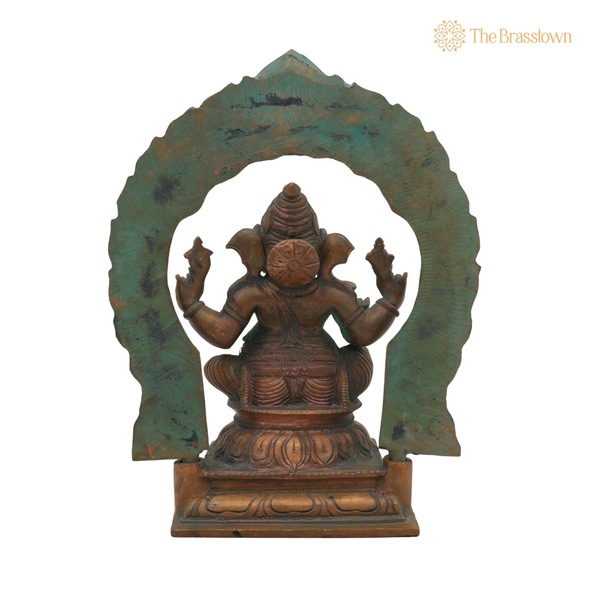 Handcrafted Bronze Ganesha Idol – Panchaloha Ganpati Vinayaka Murti, Siddhivinayak Pillaiyar Statue for Home Temple Décor 8.5 Inch 4