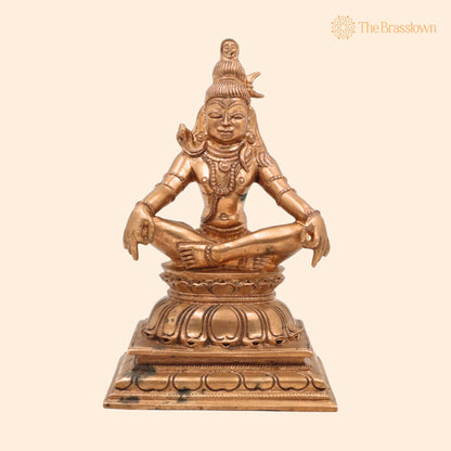 Handmade Bronze Shiva Idol – Mahadev Panchaloha Murti, Bholenath, Rudra, Neelkanth, Chola Art South India for Puja, Home Mandir &amp; Décor 5.5 Inch 1