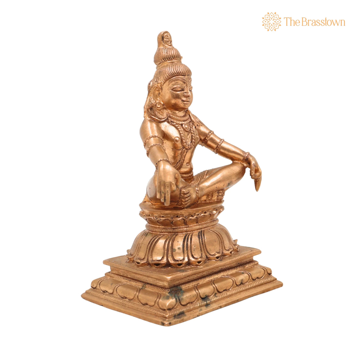 Handmade Bronze Shiva Idol – Mahadev Panchaloha Murti, Bholenath, Rudra, Neelkanth, Chola Art South India for Puja, Home Mandir &amp; Décor 5.5 Inch 2
