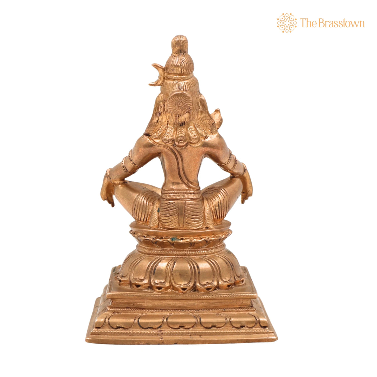 Handmade Bronze Shiva Idol – Mahadev Panchaloha Murti, Bholenath, Rudra, Neelkanth, Chola Art South India for Puja, Home Mandir &amp; Décor 5.5 Inch 4