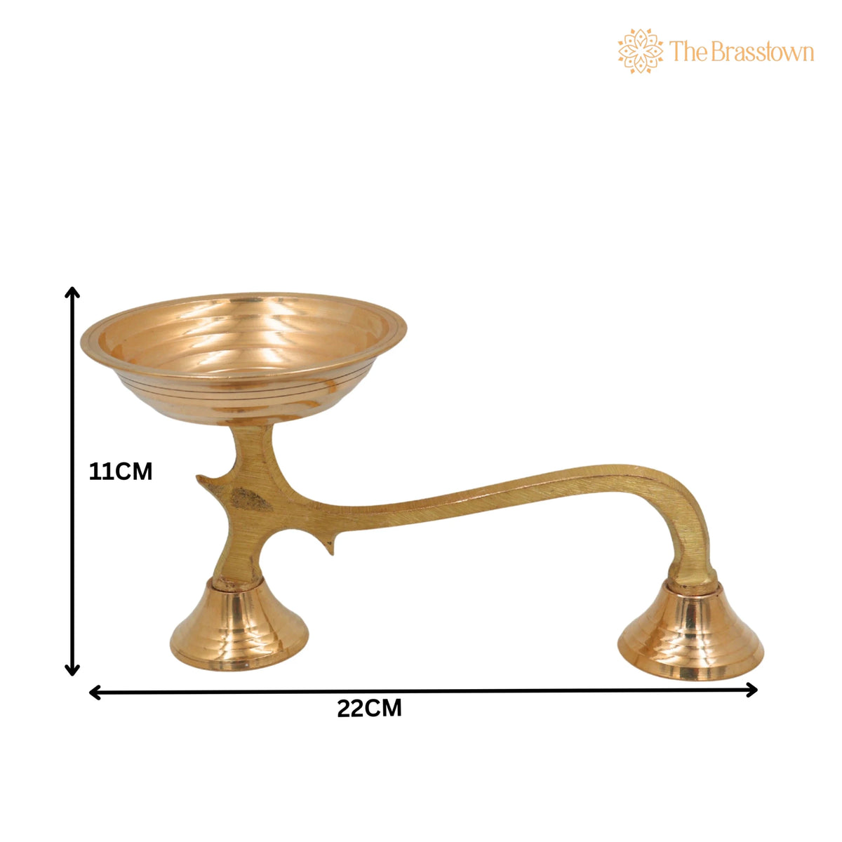 Brass Dhoop Dani – Peetal Sambrani Cup, Pital Dhoop Burner for Puja, Handcrafted Pittal Agarbatti Stand Hitale Dhoop Holder 4.5 Inch 5