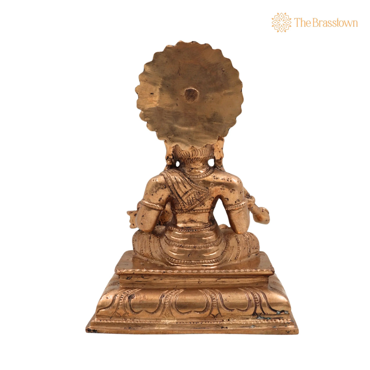 Bronze Panchaloha Handmade Annapurna Devi Idols – Annaporna Ji Ki Murti for Puja, Home Mandir &amp; Décor 7 Inch 4