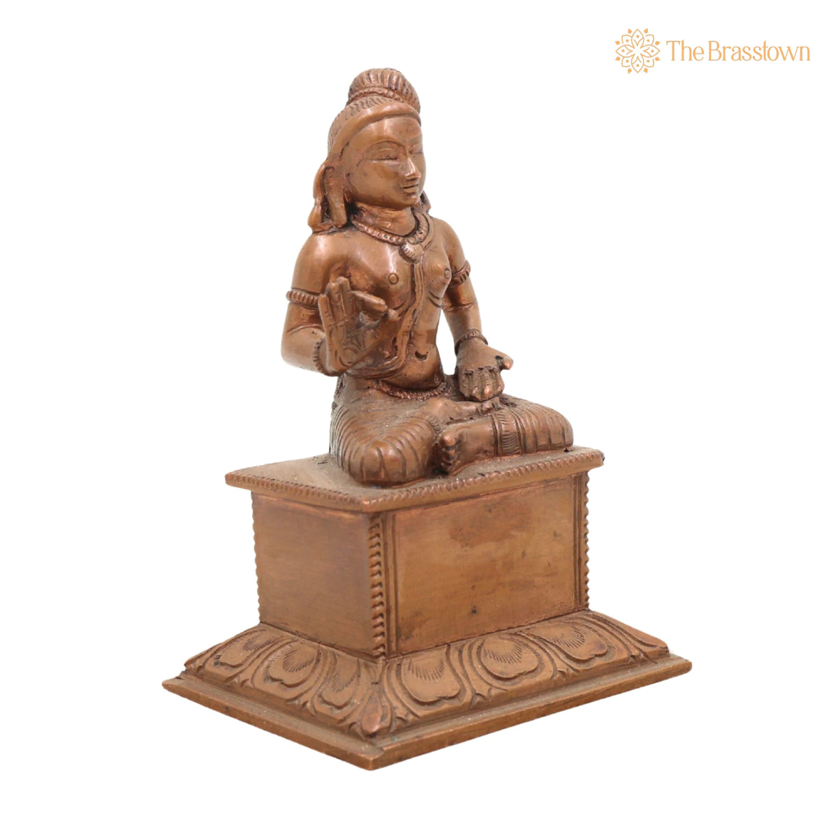 Handmade Panchaloha Swami Ayyappa Idol – Manikanta Dharma Shastha Bronze Murti for Temple, Pooja &amp; Sabarimala Worship 4 Inch 2