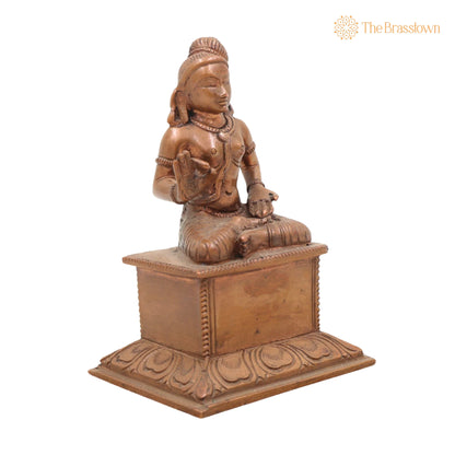 Handmade Panchaloha Swami Ayyappa Idol – Manikanta Dharma Shastha Bronze Murti for Temple, Pooja &amp; Sabarimala Worship 4 Inch 2
