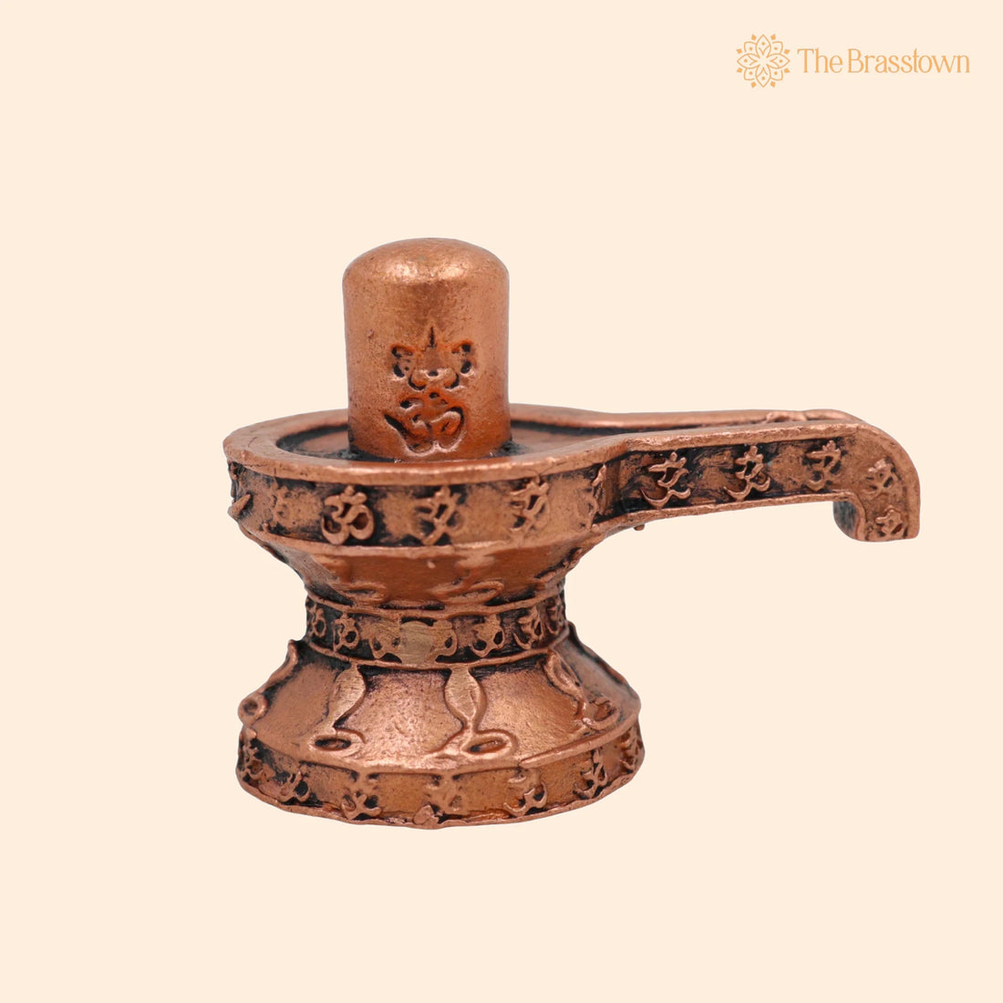 Copper Shivalingam Tamra Shiva Lingam Idol – Handcrafted Tamraloha Mahalingam Jyotirlinga Shivling Murti for Puja Temple Home Décor 1.5 Inch 1