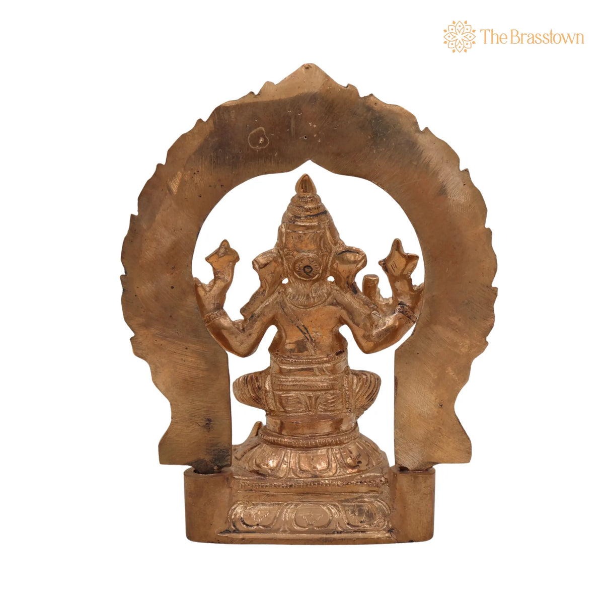 Handcrafted Panchaloha Ganesha Idol in Bronze – Vinayaka, Ganpati, Siddhivinayak, Vighneshvara, Pillaiyar Murti for Home 6 Inch 4