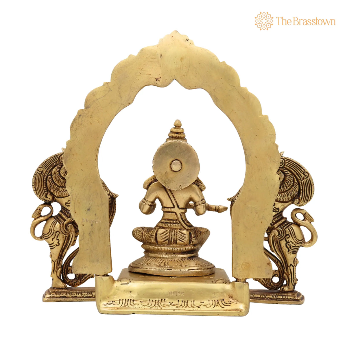 Handcrafted Brass Annapurna Devi Idol – Kashi Annapoorna Amman Sculpture for Pooja, Home &amp; Temple Décor 7 Inch 4