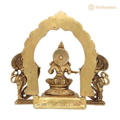 Handcrafted Brass Annapurna Devi Idol – Kashi Annapoorna Amman Sculpture for Pooja, Home &amp; Temple Décor 7 Inch 4