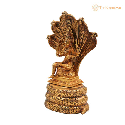 Brass Mariamman Idol – Handcrafted Mari Amman Murti, Kuladeivam Moorthi, Samayapuram Mariamman Vigraham, South Indian Goddess Pooja Idol 10.5 Inch 3
