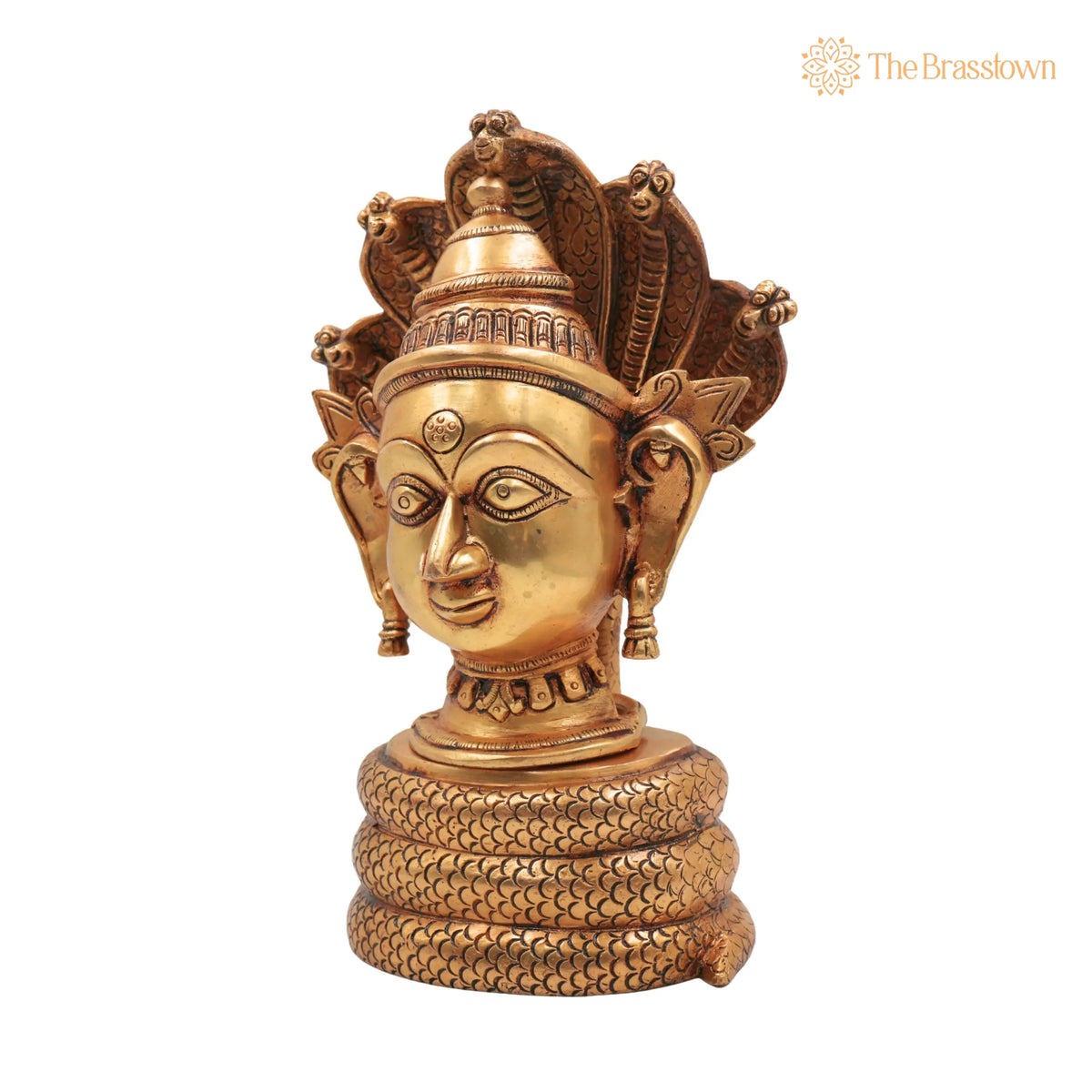 Brass Gowri Sheshnag Idol – Handcrafted Shesha Gauri Head on Serpent Hood, Home Décor &amp; Gifting 10.5 Inch 2
