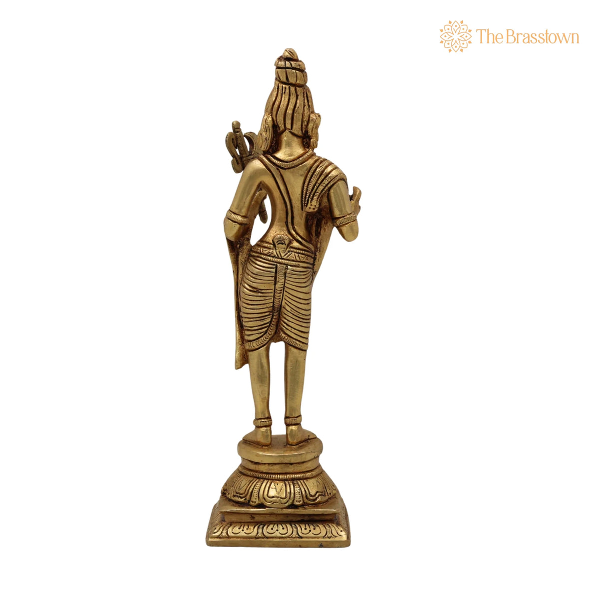 Handcrafted Brass Parashurama Idol – Lord Parasurama Murti, Vigraha, Pratima, Rama Bhargava, Rama Jamadagnya, Veerarama for Home 9 Inch 4