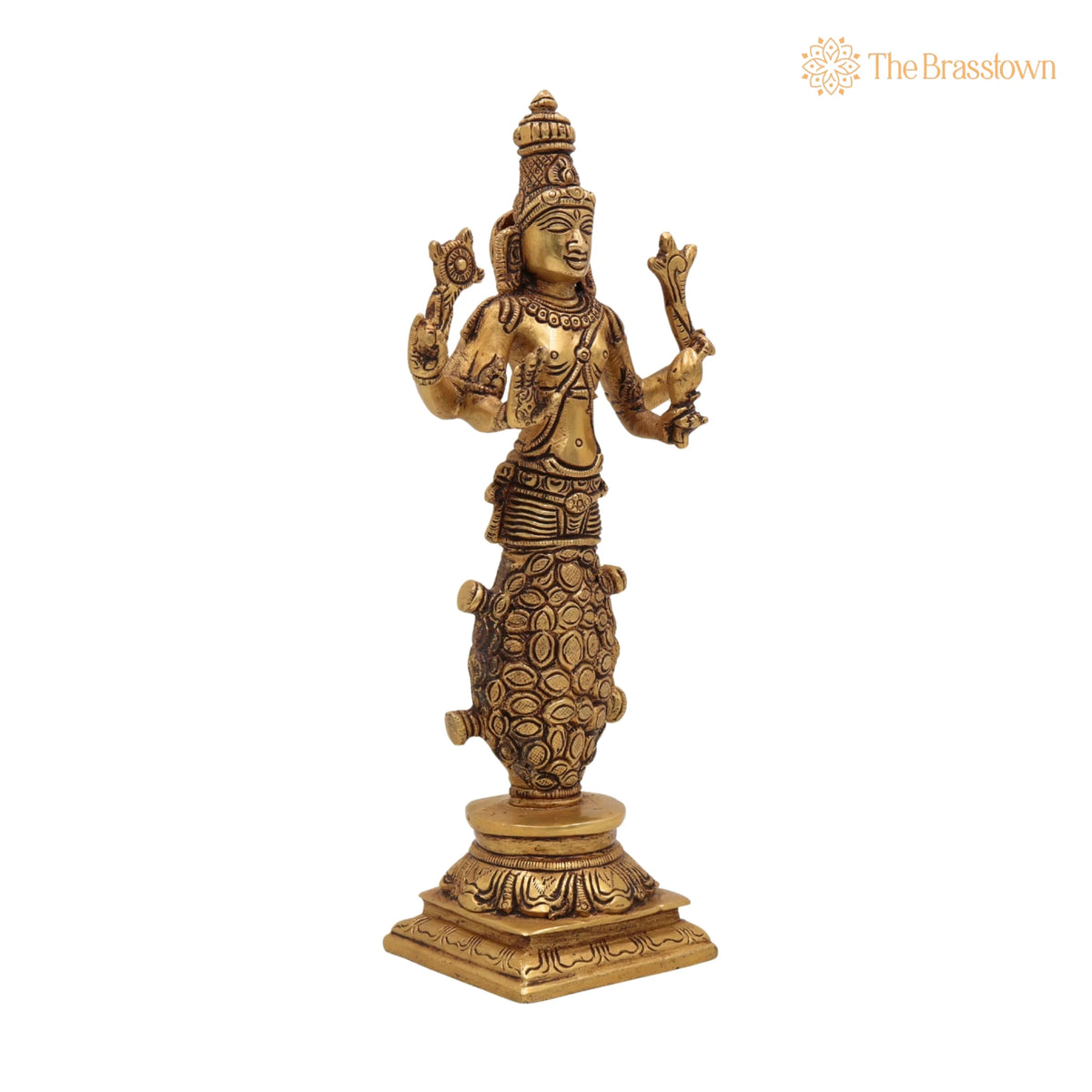 Brass Kurma Avatar Idol – Handcrafted Vishnu in Tortoise Form Murti, Panchaloha &amp; Temple Statue for Pooja, Home Décor, Spiritual Worship 9 Inch 2
