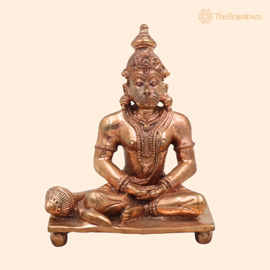 Handcrafted Panchaloha Hanuman Idol in Bronze – Anjaneya, Bajrang Bali, Veer Maruti Murti for Puja, Home Mandir &amp; Décor 3.5 Inch 1