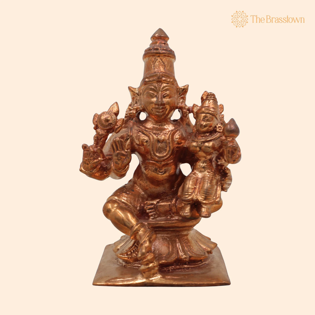 Handcrafted Bronze Vishnu Idol – Chola Art Temple Statue, Ranganatha 3 Inch 1