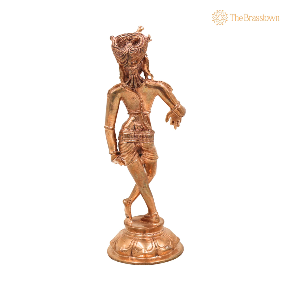 Vrishavahana Shiva Idol in Panchaloha Bronze – Mahadev Murti, Bholenath Statue, Handmade Chola Art Shiva for Puja &amp; Home Décor 6 Inch 4