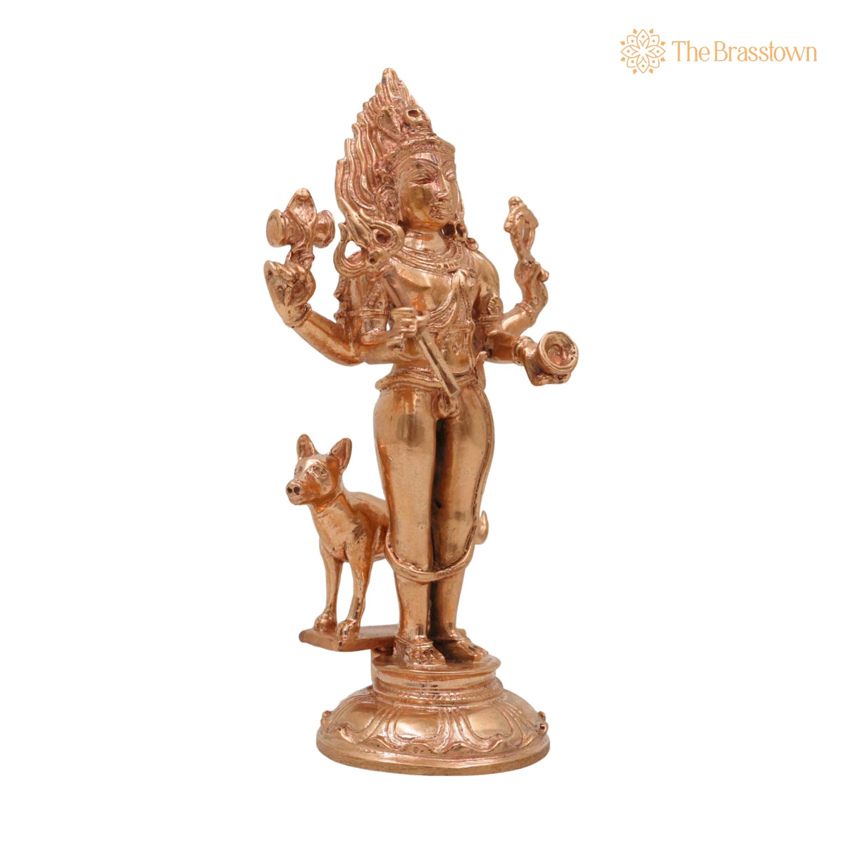 Bronze Handmade Kaal Bhairava Idol – Panchaloha &amp; Brass Statue for Home, Temple &amp; Pooja Décor 5.5 Inch 2