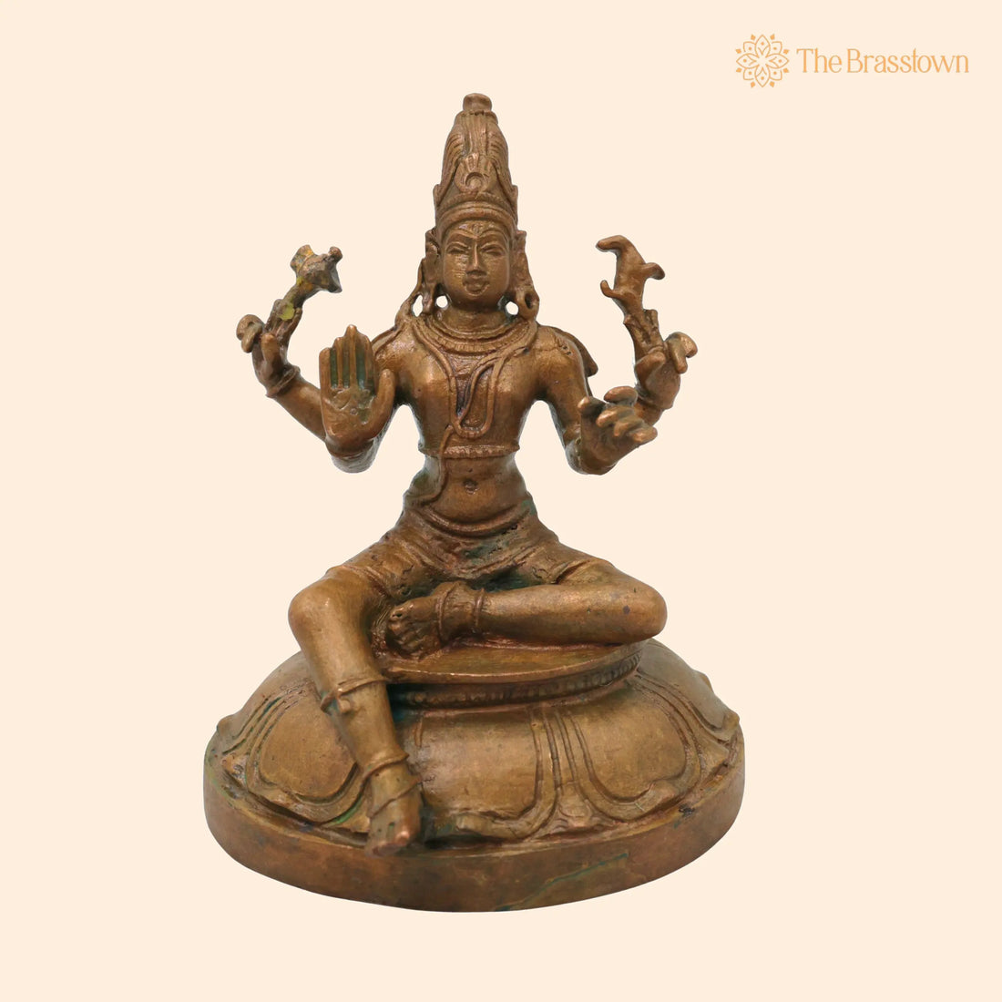 Bronze Shiva Idol – Handcrafted Traditional Murti for Puja, Home Mandir &amp; Décor 4.5 Inch 1