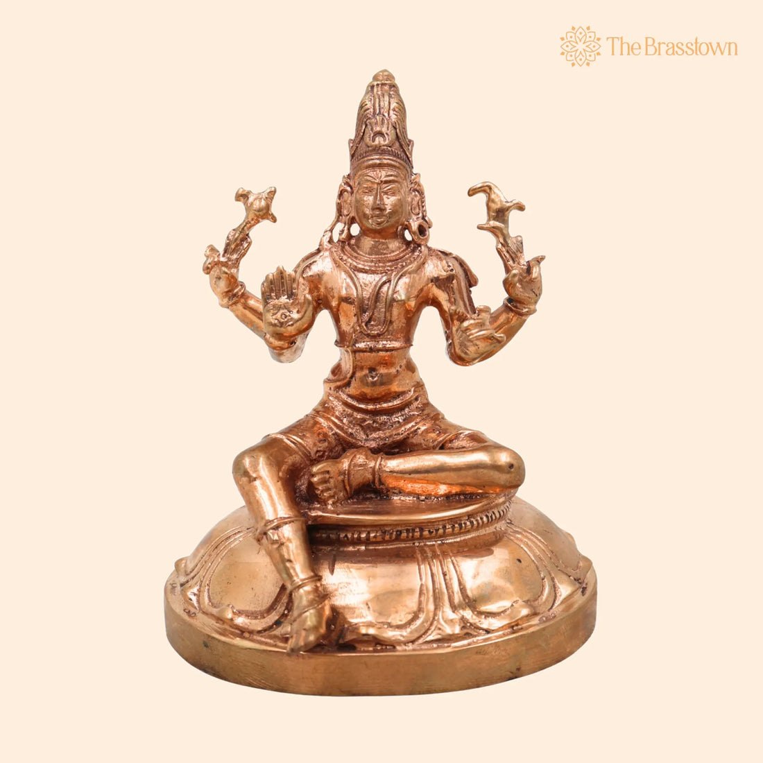Handcrafted Bronze Shiva Idol – Mahadev, Bholenath, Chola Art, South Indian Temple Statue 4 Inch 1