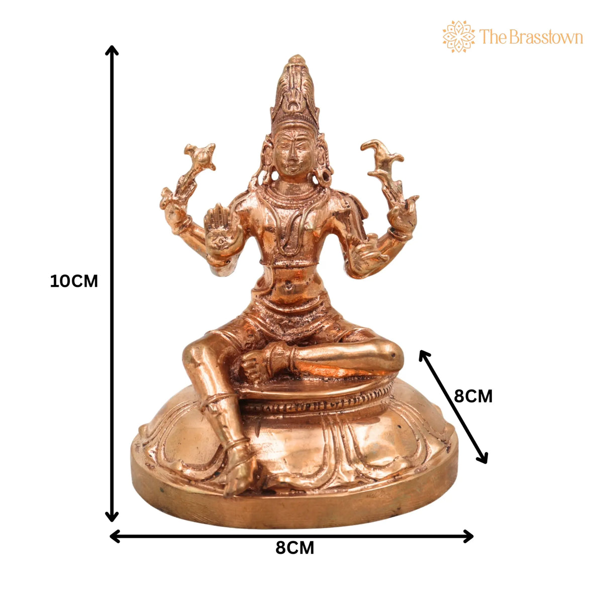 Handcrafted Bronze Shiva Idol – Mahadev, Bholenath, Chola Art, South Indian Temple Statue 4 Inch 5