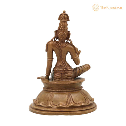 Bronze Parvati Devi Idol – Handcrafted Traditional Murti for Puja, Home Mandir &amp; Décor 4 Inch 4
