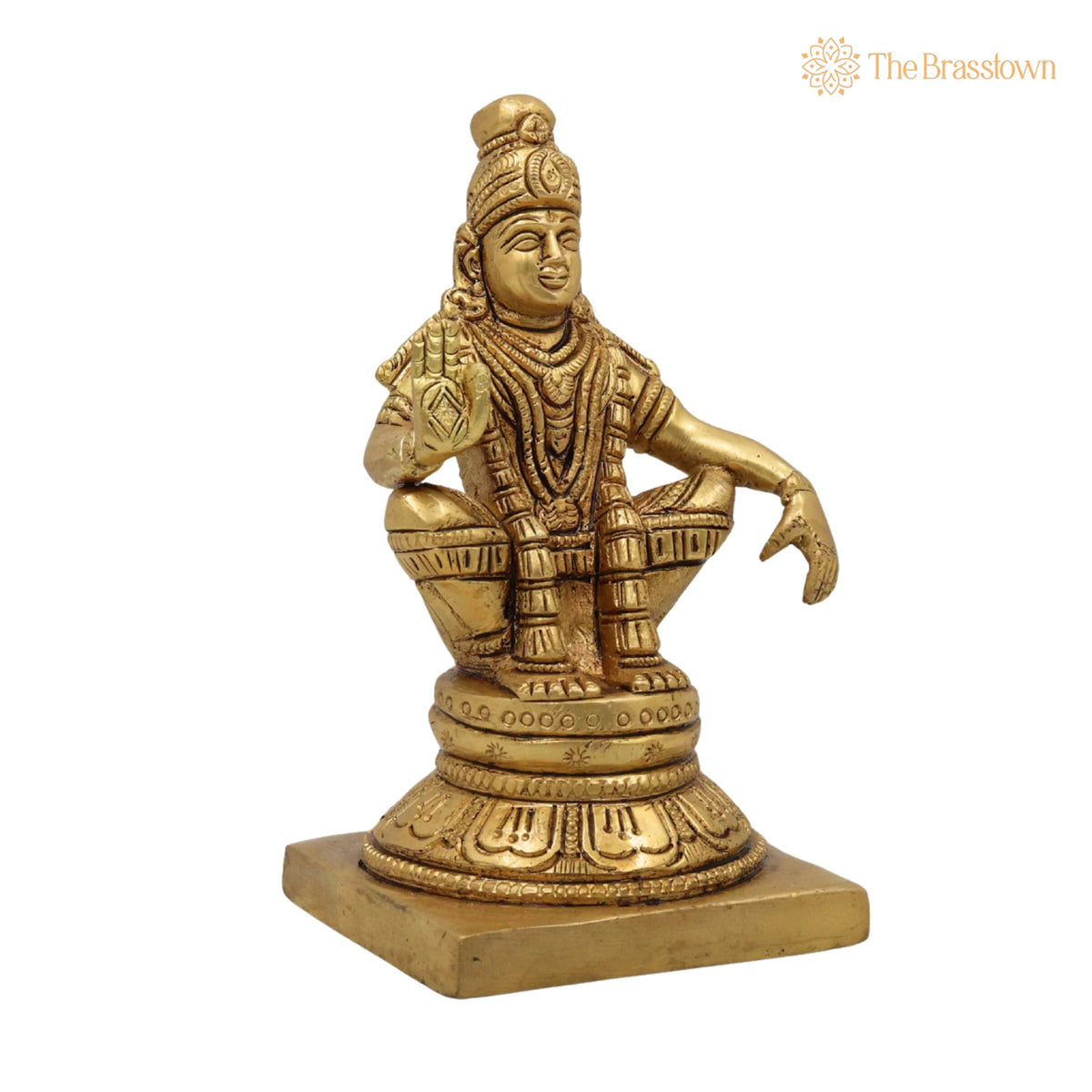 Brass Lord Murugan Idol – Handcrafted Kartikeya, Skanda, Subramanya, Shanmukha, Kumara Swamy, Vel Murugan Statue for Pooja 5 Inch 2