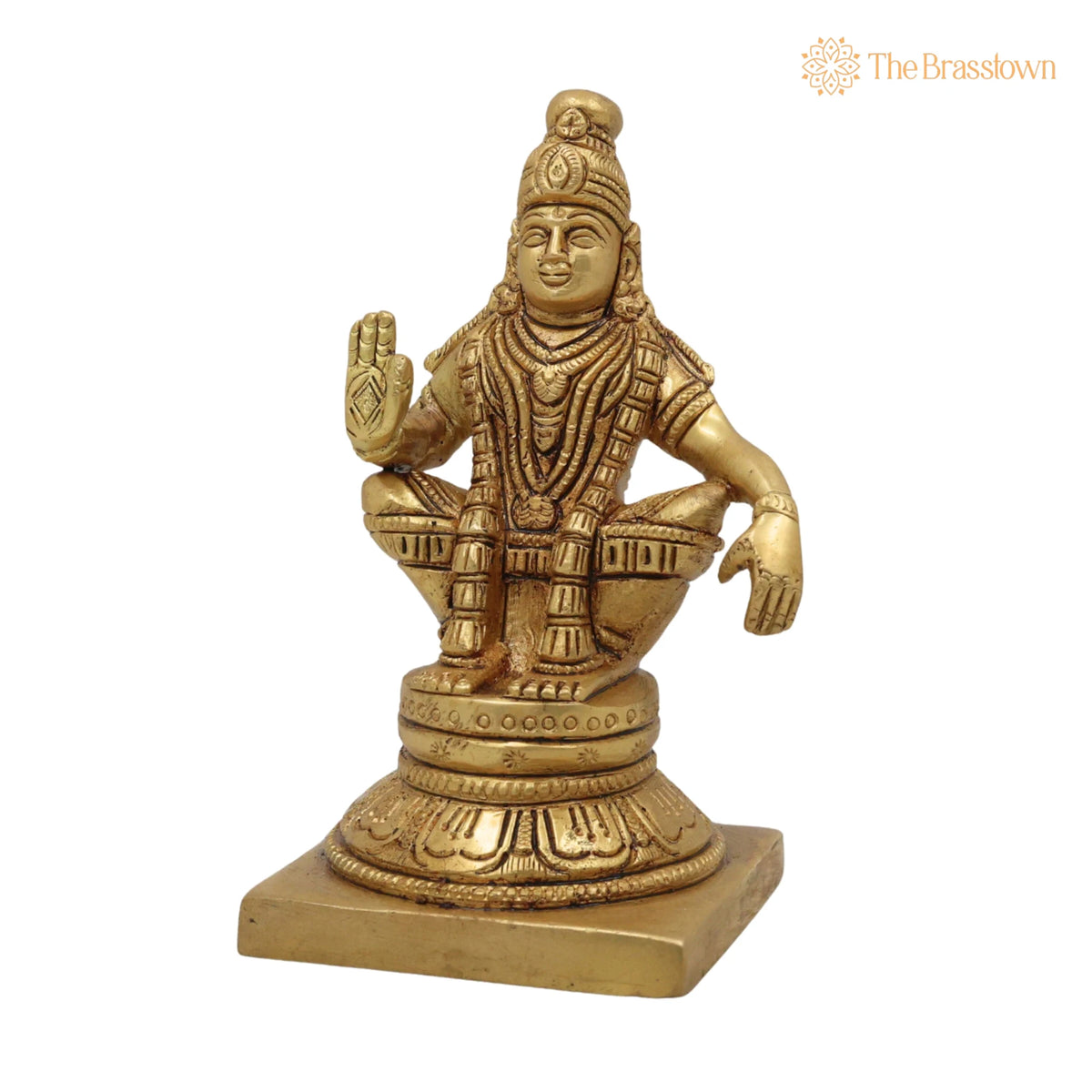Brass Lord Murugan Idol – Handcrafted Kartikeya, Skanda, Subramanya, Shanmukha, Kumara Swamy, Vel Murugan Statue for Pooja 5 Inch 3