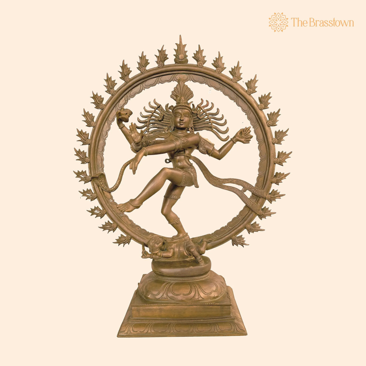 Handcrafted Bronze Panchaloha Nataraja Murti – Hindu God Natraj Statue, Cosmic Dance Sculpture, Temple Décor, Gift Item 25 Inch 1