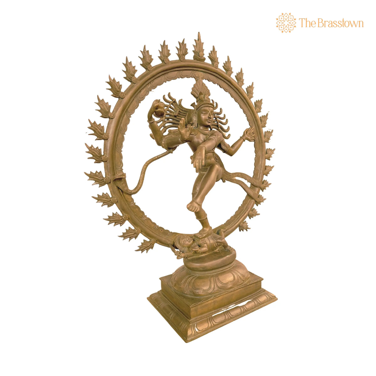 Handcrafted Bronze Panchaloha Nataraja Murti – Hindu God Natraj Statue, Cosmic Dance Sculpture, Temple Décor, Gift Item 25 Inch 2