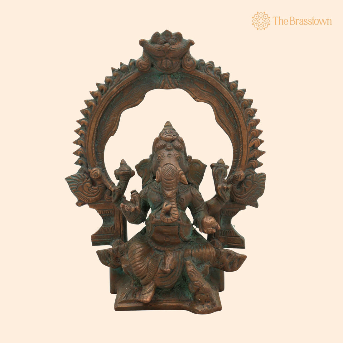 Handcrafted Panchaloha Bronze Ganesha Idol – Chola Style Vinayaka Ganpati Murti, Siddhivinayak for Puja, Home Mandir &amp; Décor 7 Inch 1