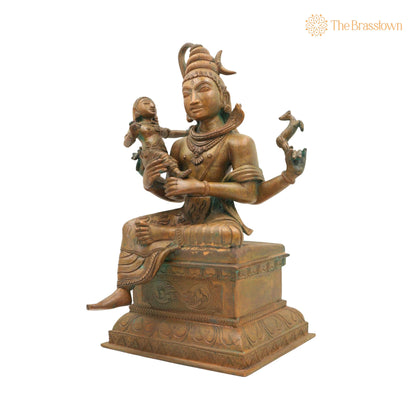 Handcrafted Panchaloha Somaskanda Idol for Puja, Home Mandir &amp; Décor 12.5 Inch 2