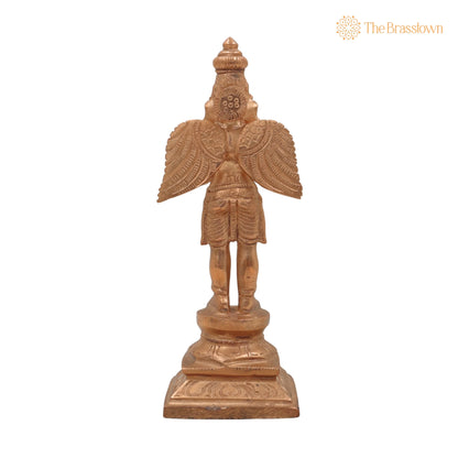 Handcrafted Panchaloha Bronze Garuda Dev Idol for Puja, Home Mandir &amp; Décor 6.5 Inch 4