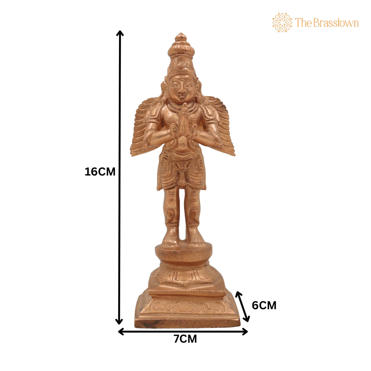 Handcrafted Panchaloha Bronze Garuda Dev Idol for Puja, Home Mandir &amp; Décor 6.5 Inch 5