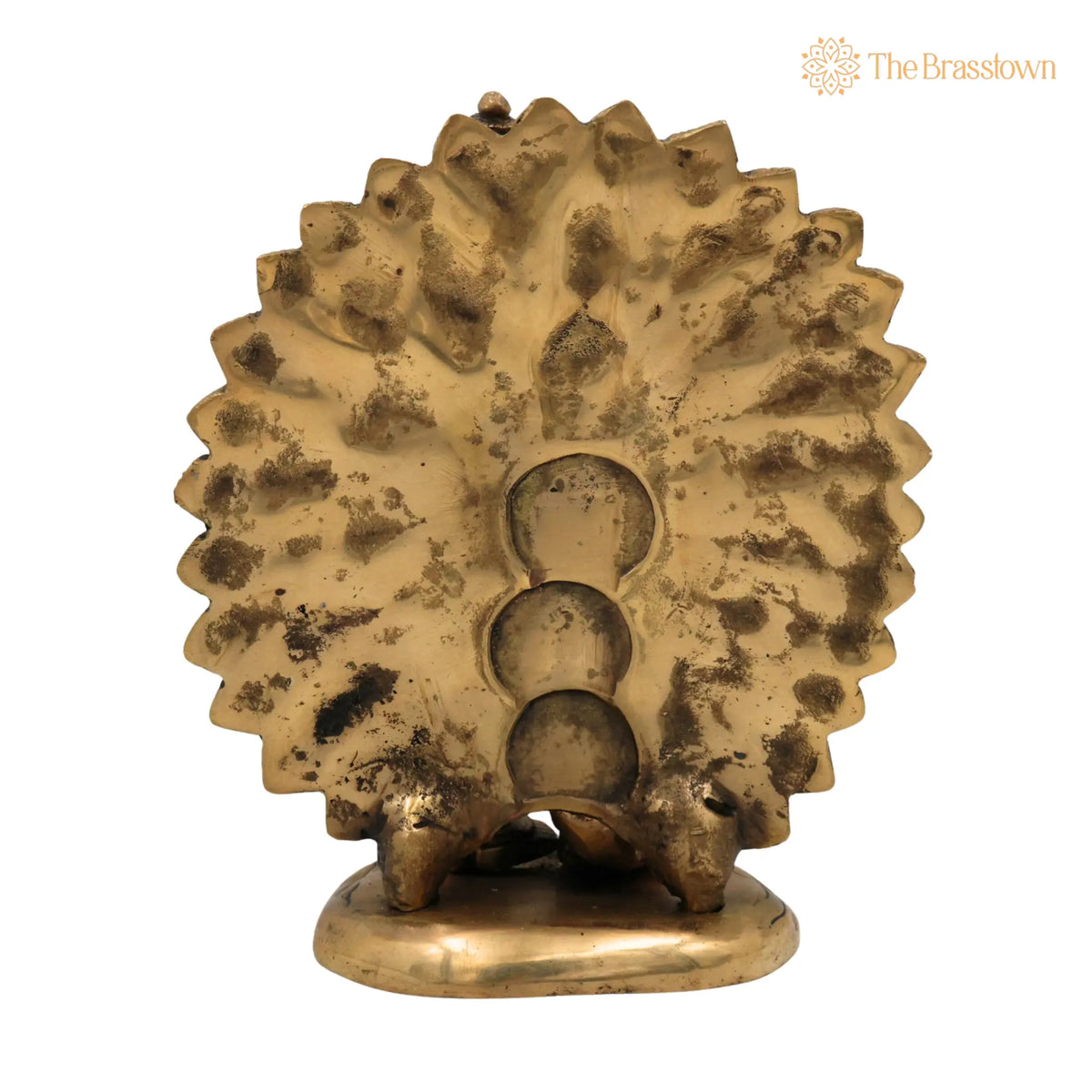 Handcrafted Brass Murugan with Peacock Idol for Puja, Home Mandir &amp; Décor 9 Inch 4
