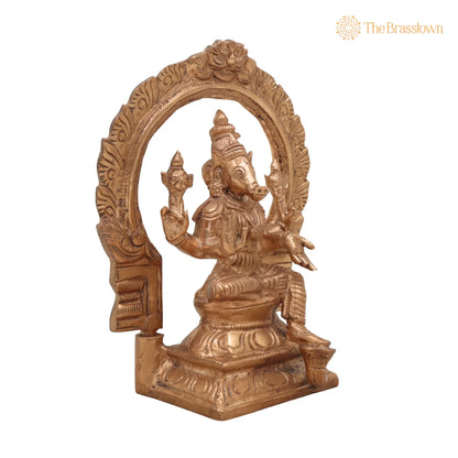 Handcrafted Bronze Panchaloha Varahi Amman Devi Idol for Puja, Home Mandir &amp; Décor 6 Inch 2