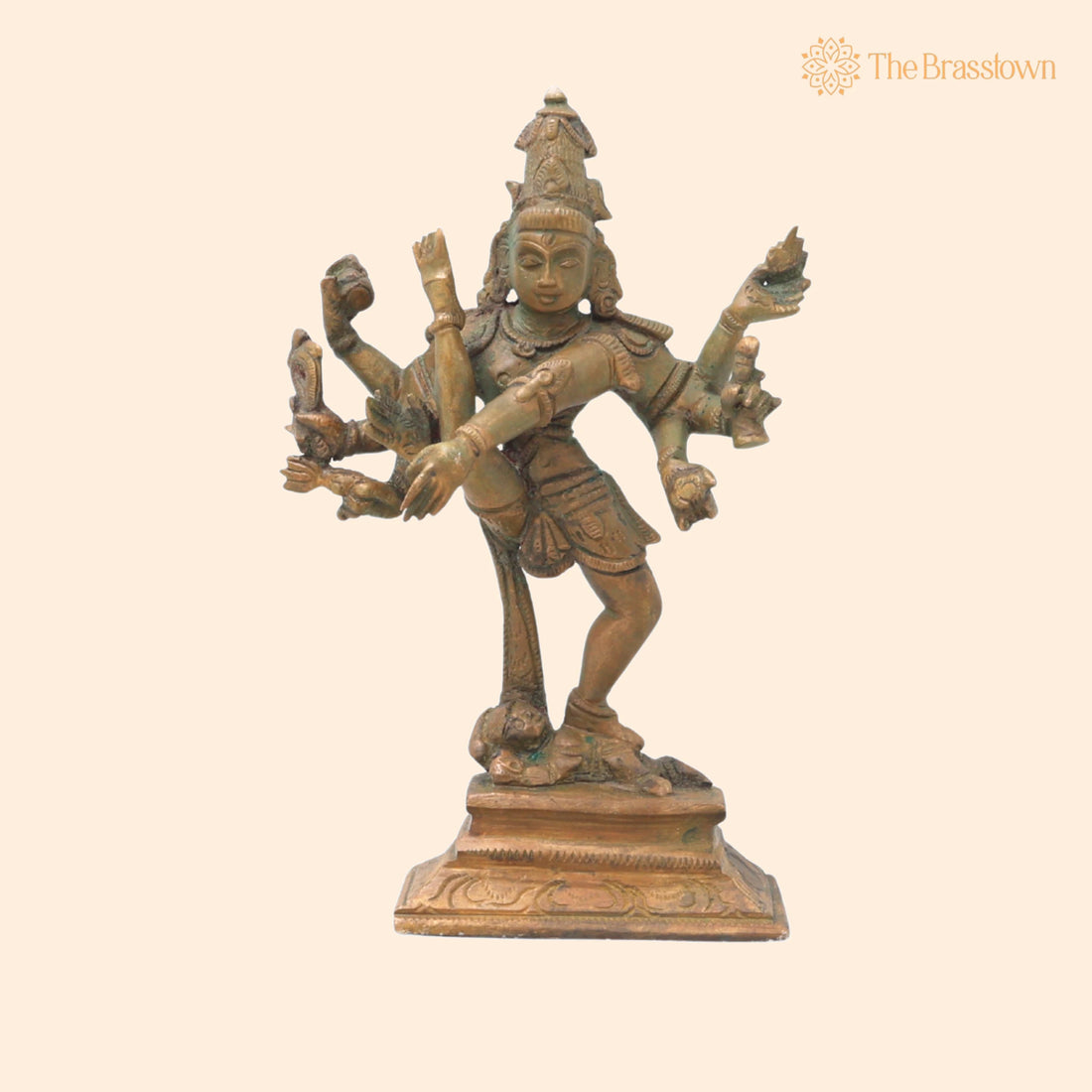 Handmade Panchaloha Nataraja Idol – Tandav Natraj Murti, Hindu God Décor, Temple Figurine, Shiva Tandava Idol 6 Inch 1