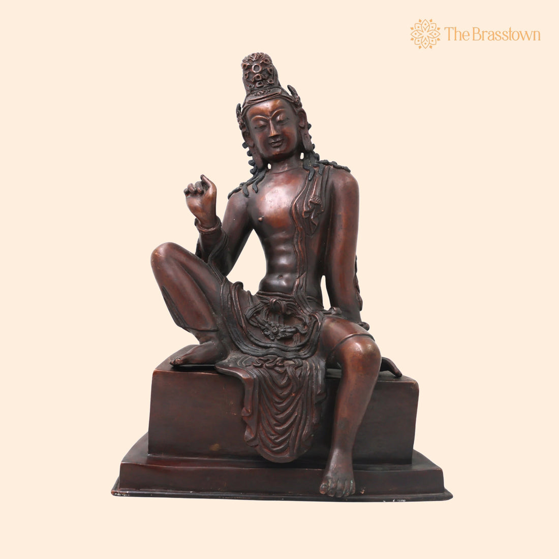 Brass Krishna Idol – Handcrafted Gopal Murti, Govinda Vigraham, Balakrishna Statue, Krishna Pratima for Pooja, Home &amp; Temple Décor 12 Inch 1